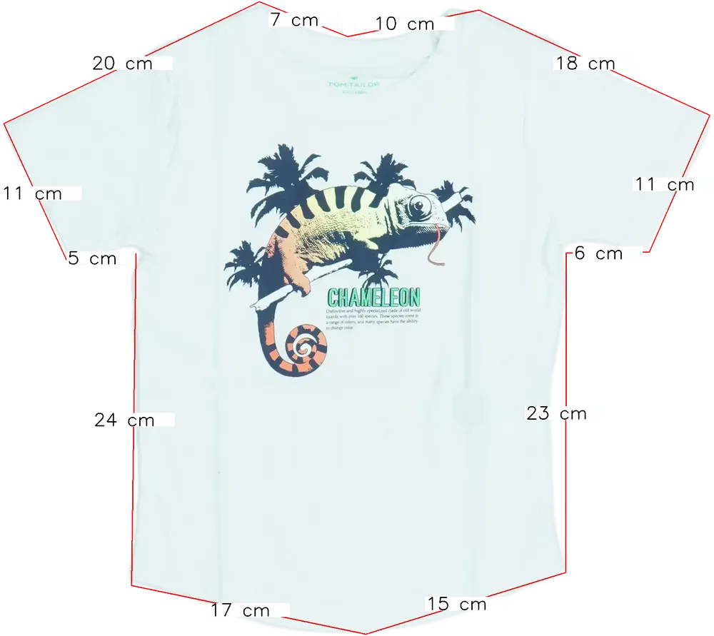 Fehér Tom Tailor Póló EU 98 / UK 3 év / US 3T