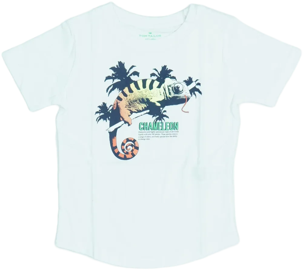 Fehér Tom Tailor Póló EU 98 / UK 3 év / US 3T