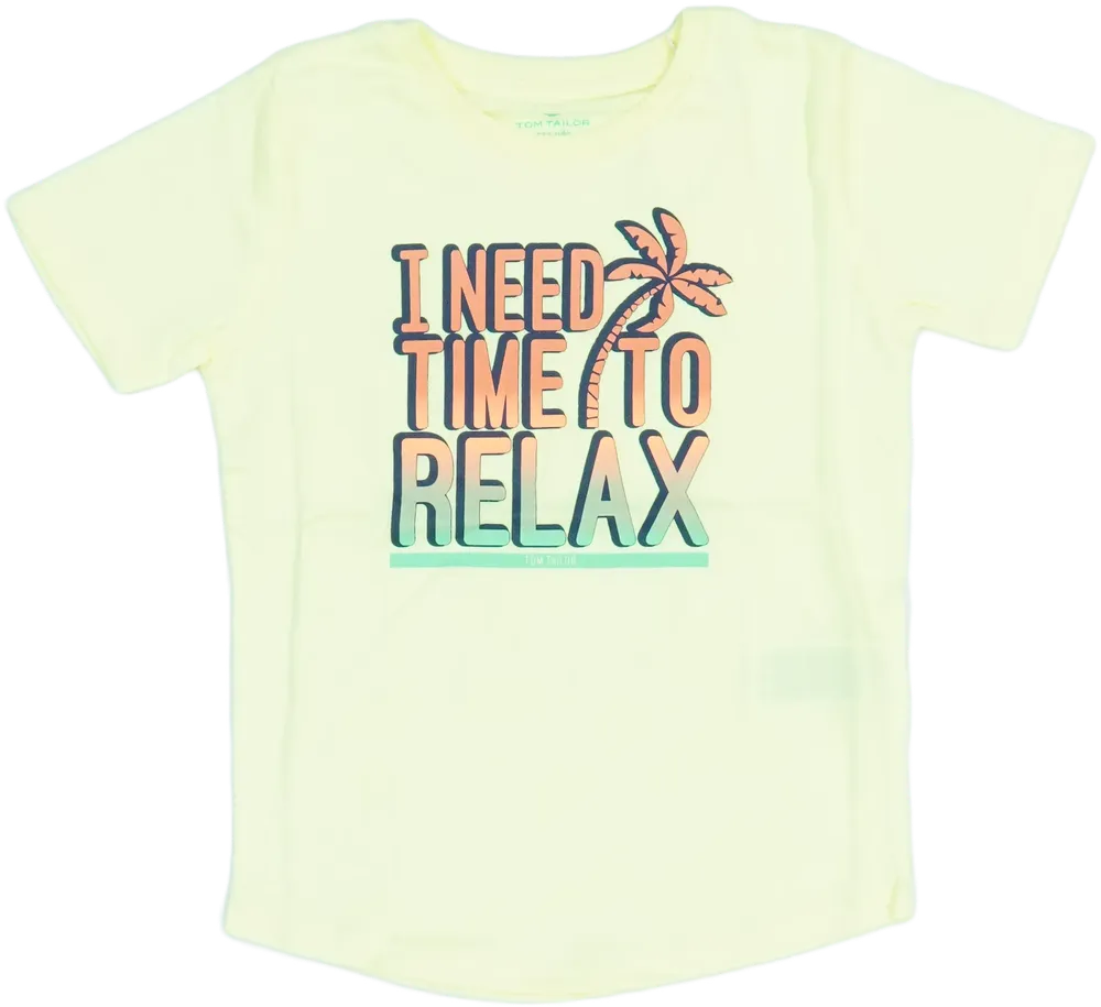 Sárga Tom Tailor Póló EU 110 / UK 5 év / US 5 év/XS