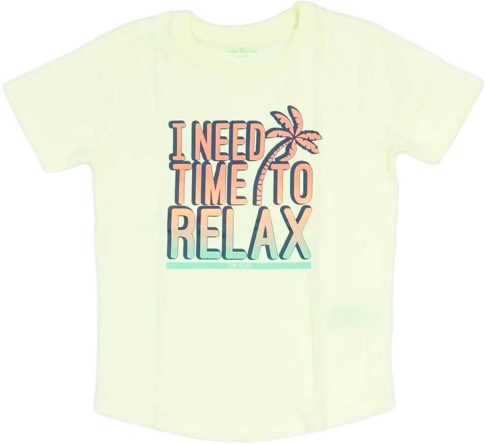Sárga Tom Tailor Póló EU 122 / UK 7 év / US 7 év/M