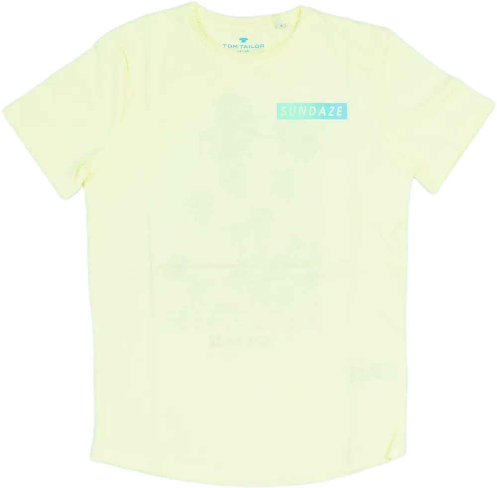 Sárga Tom Tailor Póló EU 152 / UK 12 év / US 12 év/L