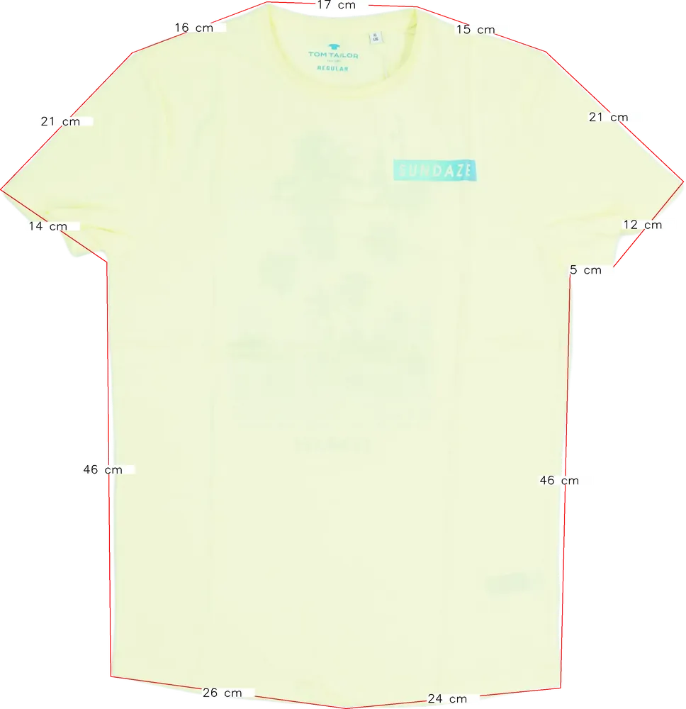 Sárga Tom Tailor Póló EU 176 / UK 16 év / US XL