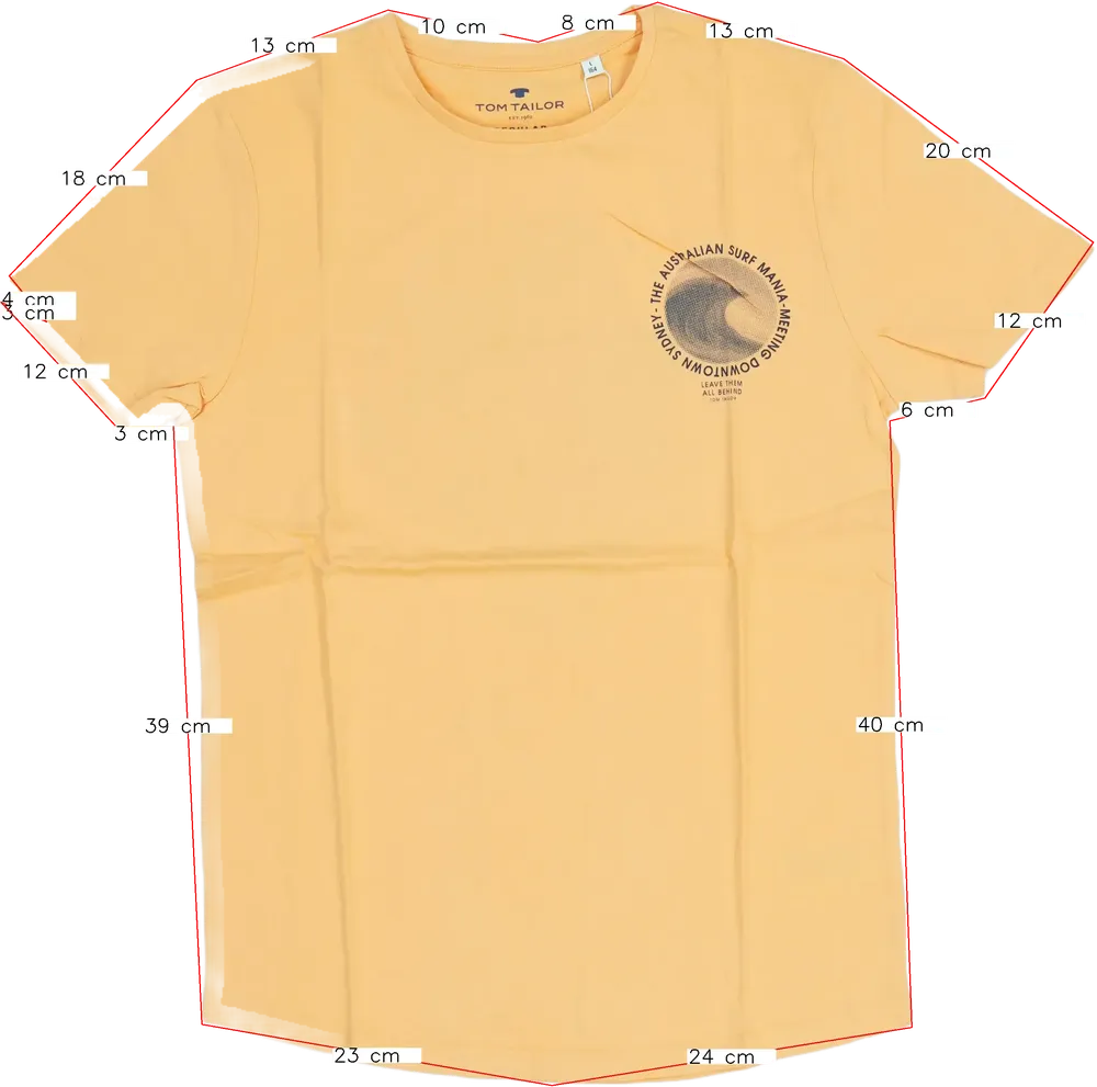 Sárga (narancs) Benetton Póló EU 164 / UK 14 év / US 14 év/XL