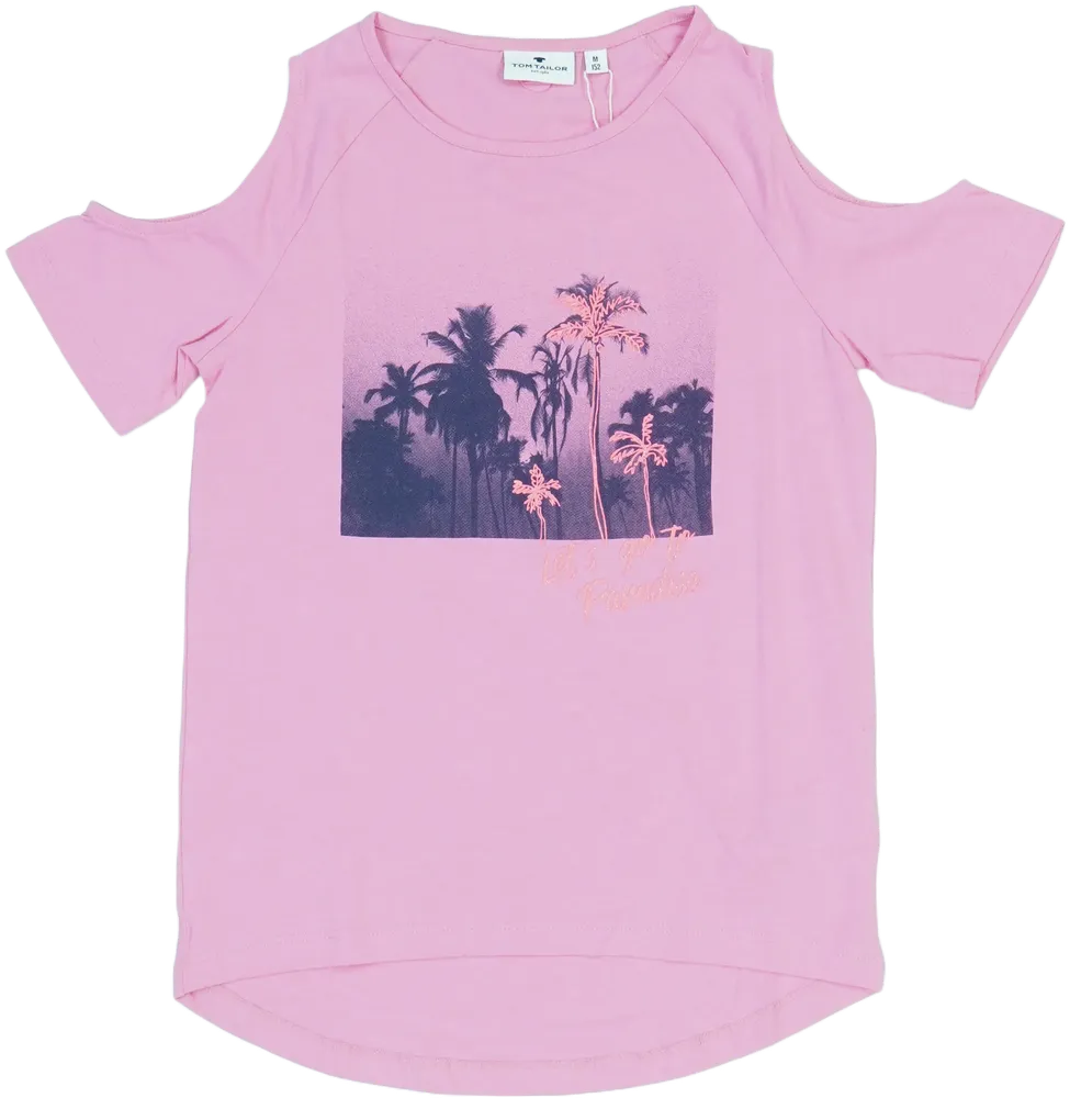 Rózsaszín Tom Tailor Póló EU 152 / UK 12 év / US 12 év/L