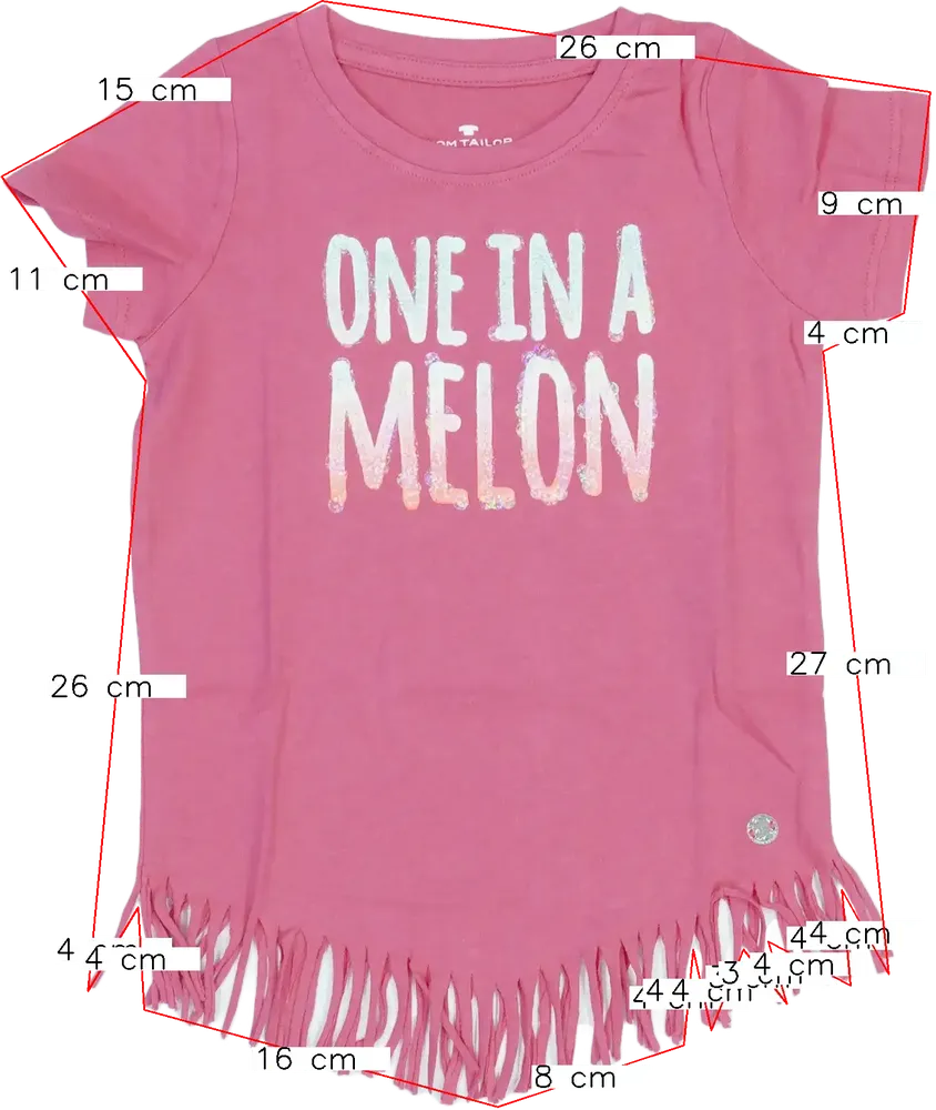 Rózsaszín Tom Tailor Póló EU 98 / UK 3 év / US 3T