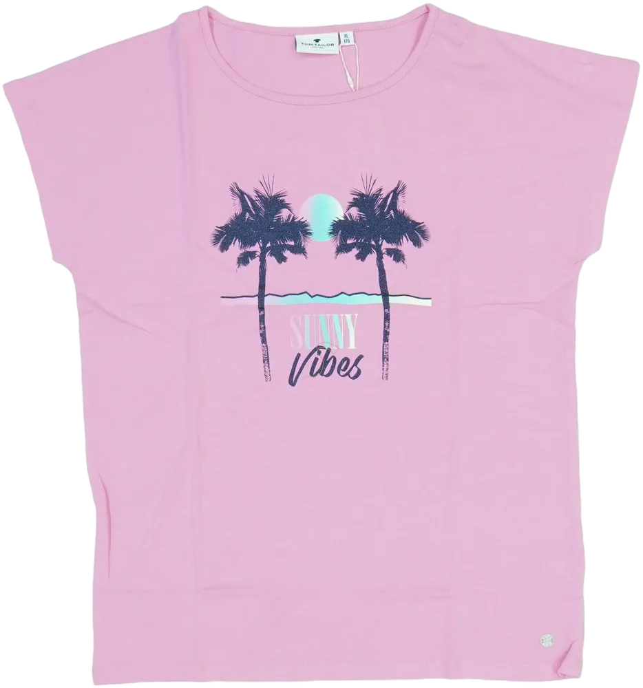 Rózsaszín Tom Tailor Póló EU 176 / UK 16 év / US XL