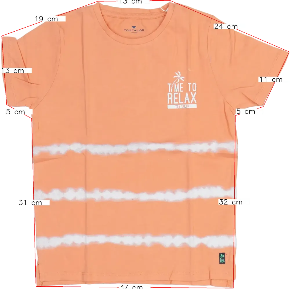 Sárga (narancs) Tom Tailor Póló EU 134 / UK 9 év / US 9 év/L