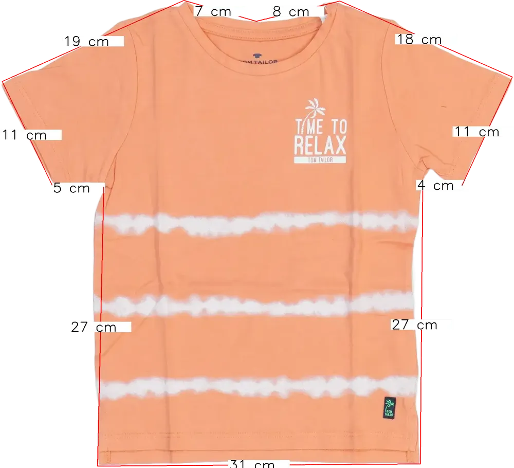Sárga (narancs) Tom Tailor Póló EU 98 / UK 3 év / US 3T