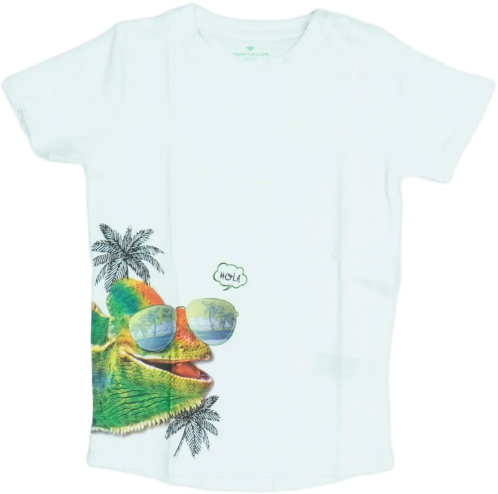 Fehér Tom Tailor Póló EU 110 / UK 5 év / US 5 év/XS