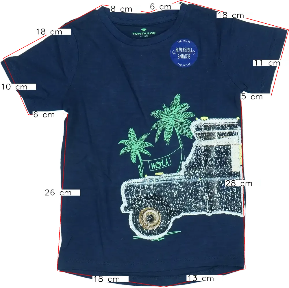 Kék Tom Tailor Póló EU 98 / UK 3 év / US 3T