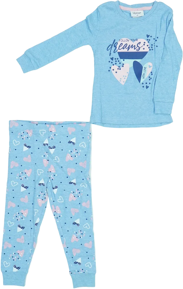 Kék Lily&amp;Dan Pizsama EU 98 / UK 3 év / US 3T
