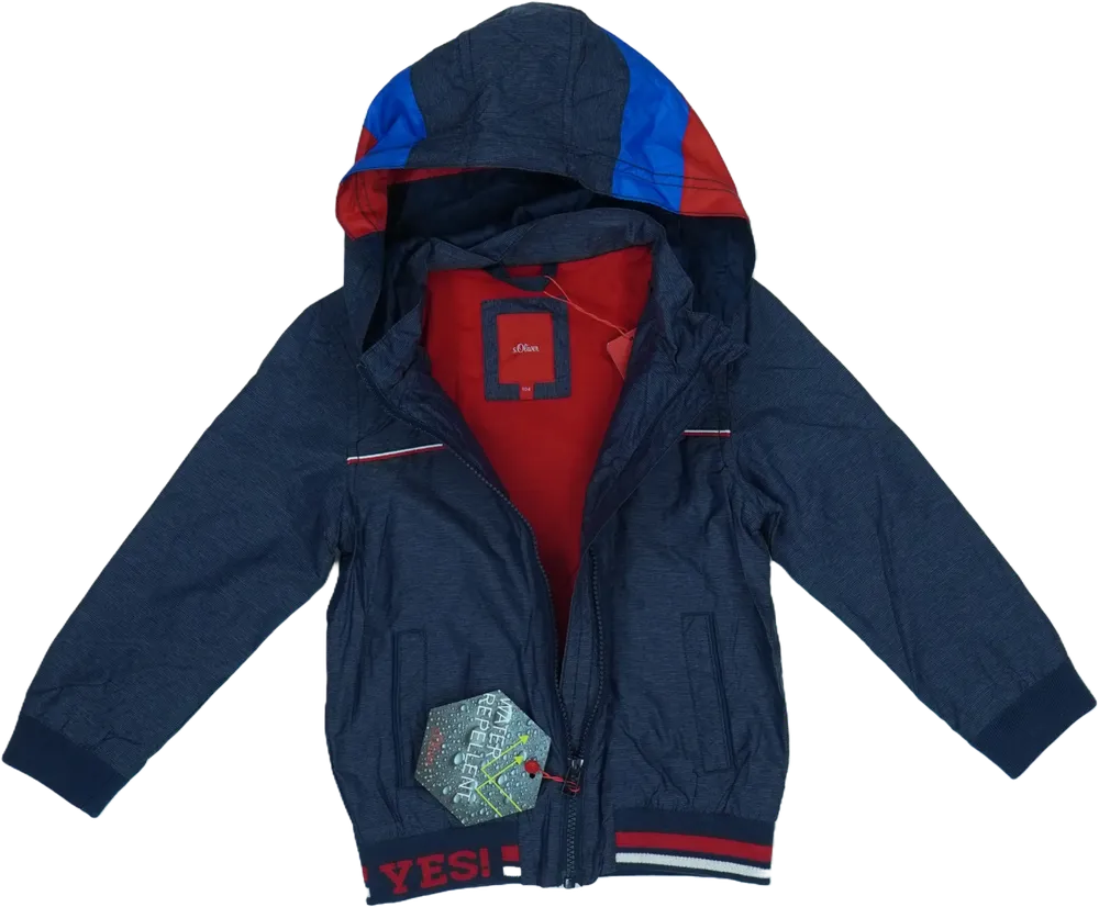 Kék S.Oliver Széldzseki EU 104 / UK 4 év / US 4T/XS