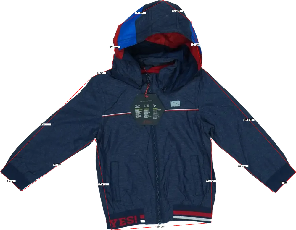 Kék S.Oliver Széldzseki EU 104 / UK 4 év / US 4T/XS