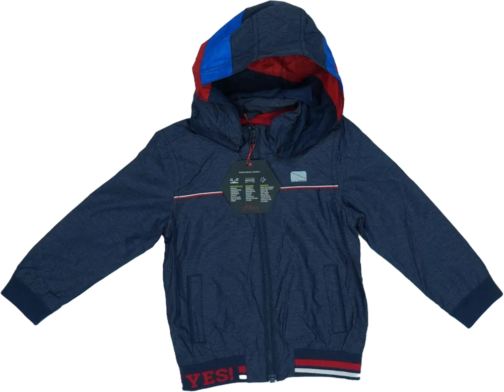 Kék S.Oliver Széldzseki EU 104 / UK 4 év / US 4T/XS