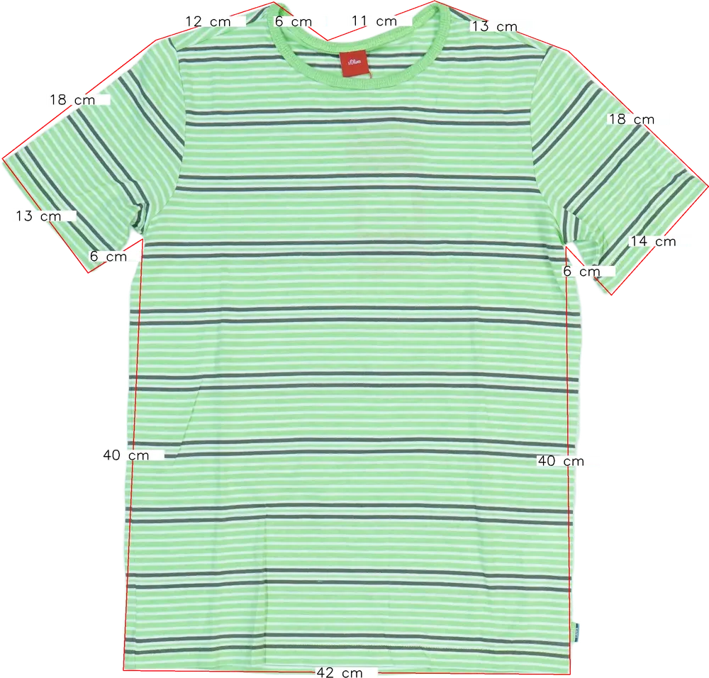 Zöld S.Oliver Póló EU 152 / UK 12 év / US 12 év/L