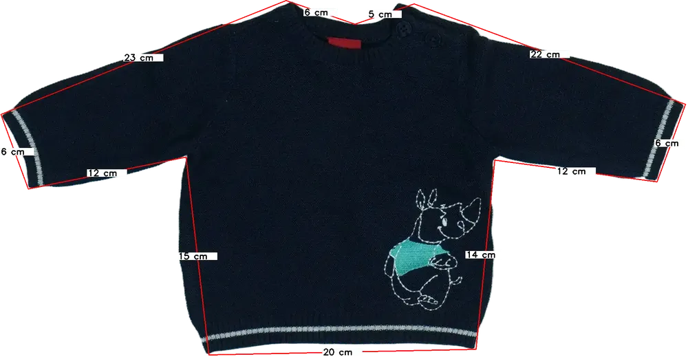 Kék S.Oliver Kötött pulcsi EU 56 / UK Újszülött / US Újszülött