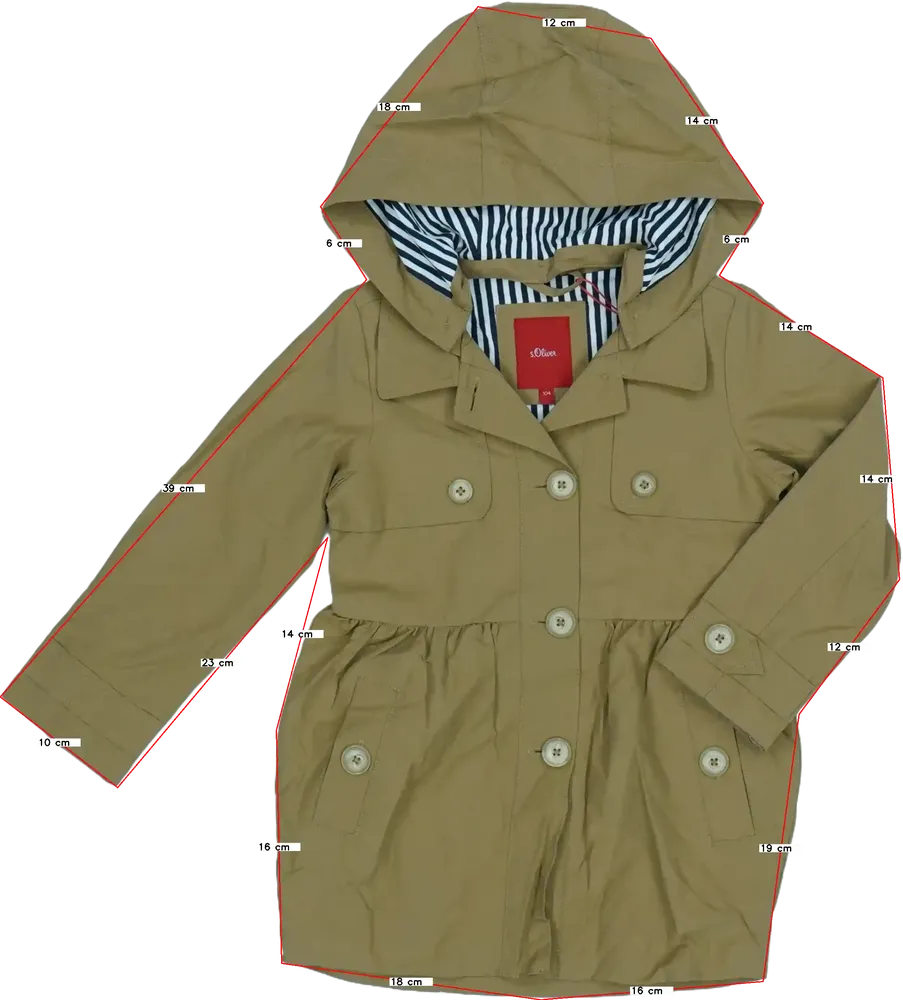 Barna S.Oliver Átmeneti kabát EU 104 / UK 4 év / US 4T/XS