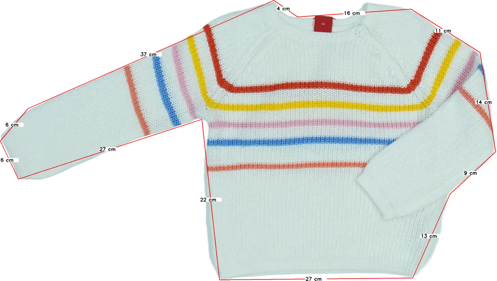 Fehér S.Oliver Kötött pulcsi EU 92 / UK 2 év / US 2T