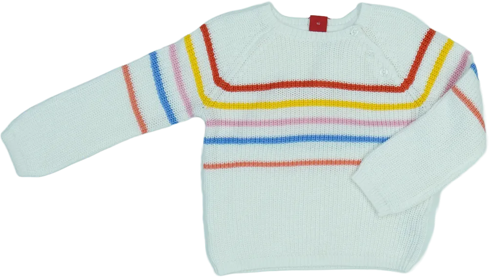 Fehér S.Oliver Kötött pulcsi EU 92 / UK 2 év / US 2T