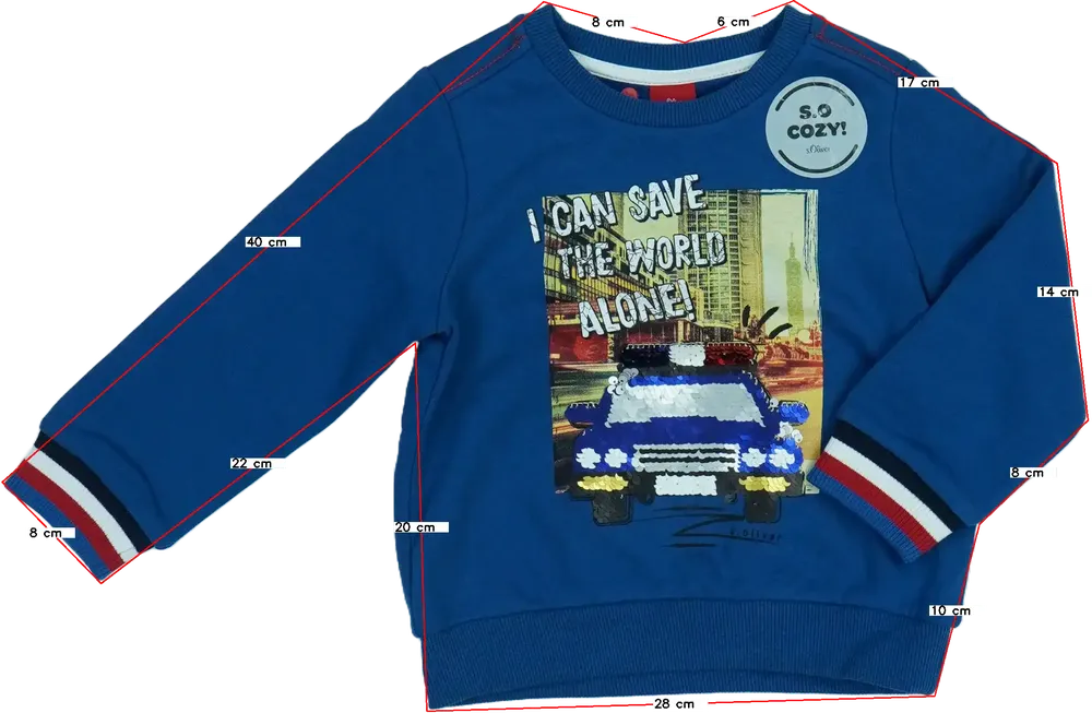 Kék S.Oliver Pulóver EU 98 / UK 3 év / US 3T