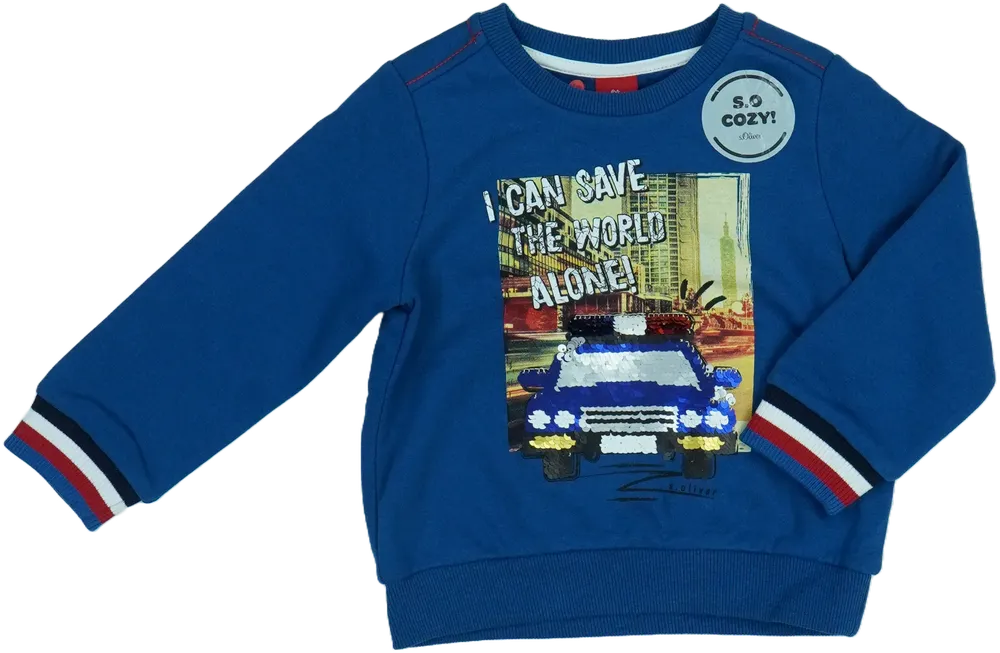 Kék S.Oliver Pulóver EU 98 / UK 3 év / US 3T