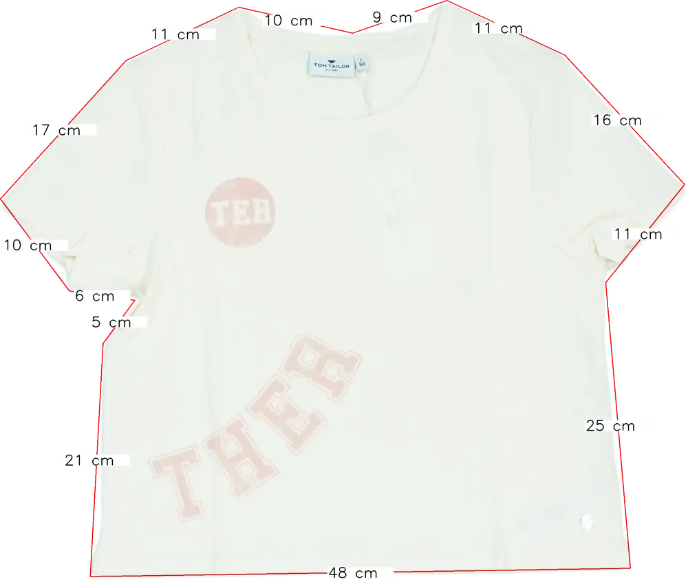 Barna Tom Tailor Póló EU 164 / UK 14 év / US 14 év/XL