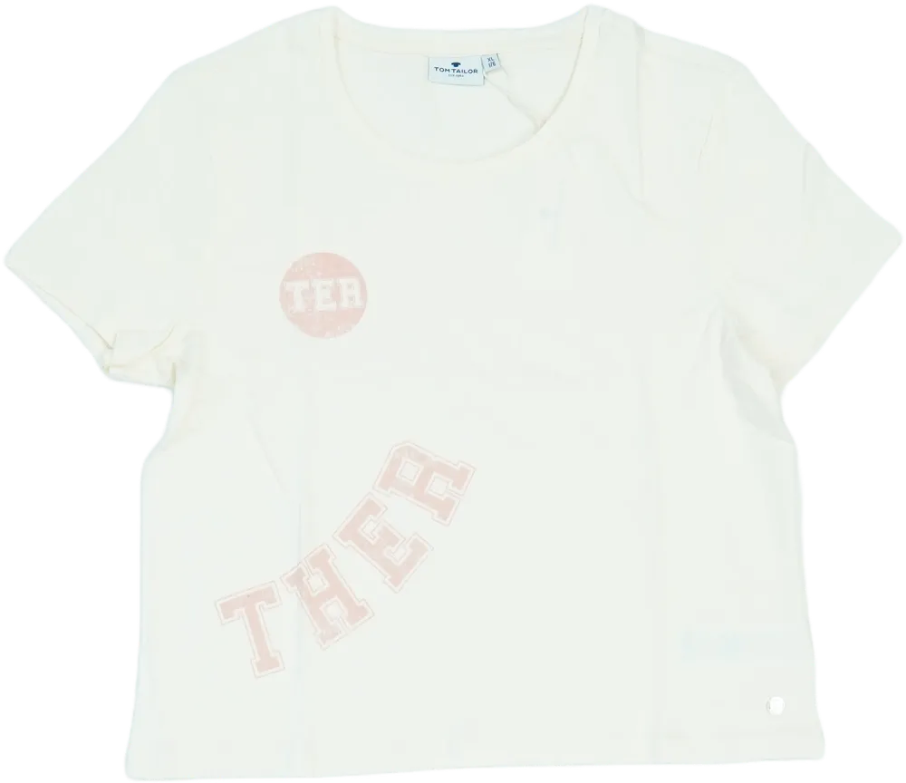 Barna Tom Tailor Póló EU 176 / UK 16 év / US XL