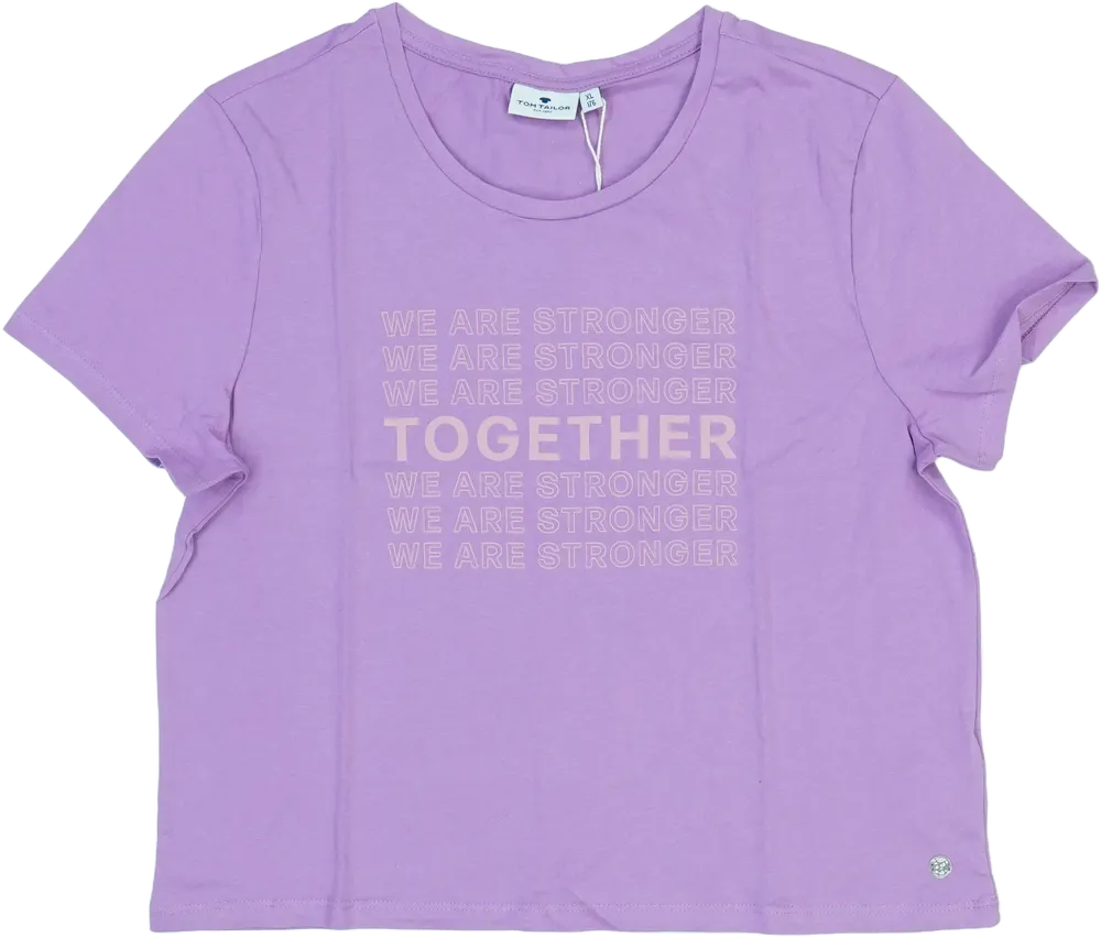 Lila Tom Tailor Póló EU 176 / UK 16 év / US XL