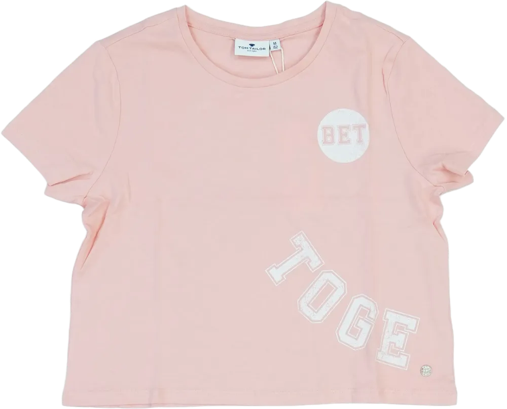 Rózsaszín Tom Tailor Póló EU 152 / UK 12 év / US 12 év/L