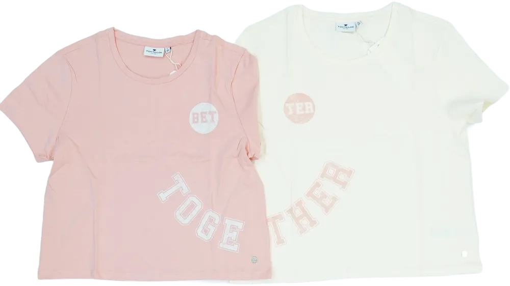 Rózsaszín Tom Tailor Póló EU 164 / UK 14 év / US 14 év/XL