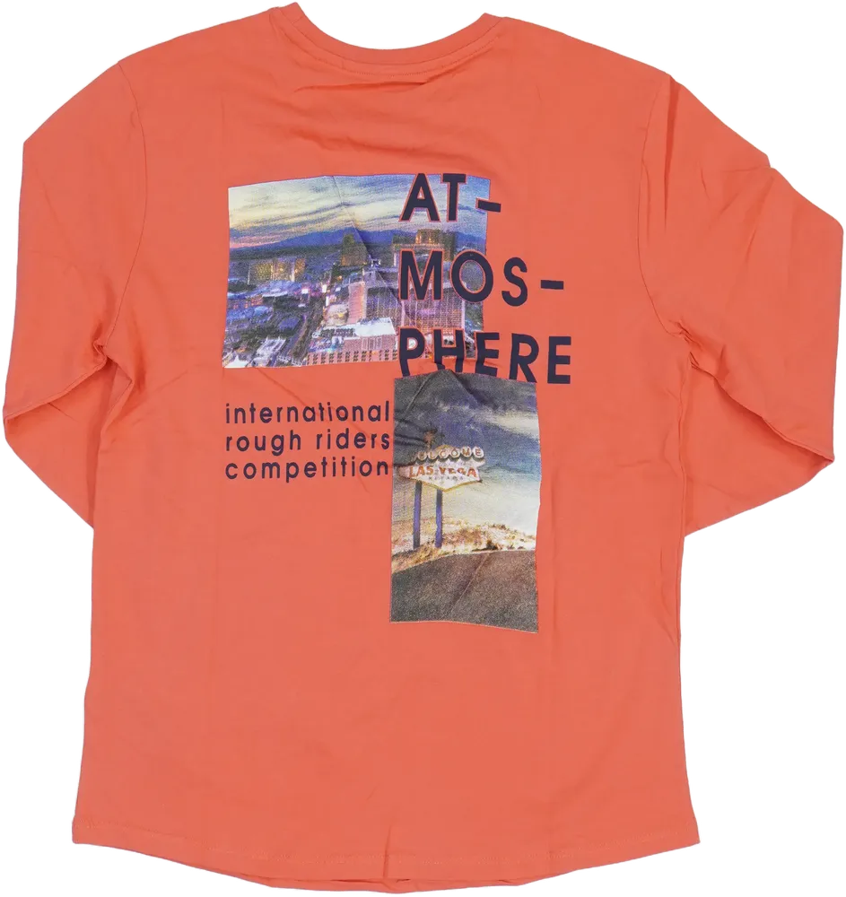 Piros Tom Tailor Póló EU 164 / UK 14 év / US 14 év/XL