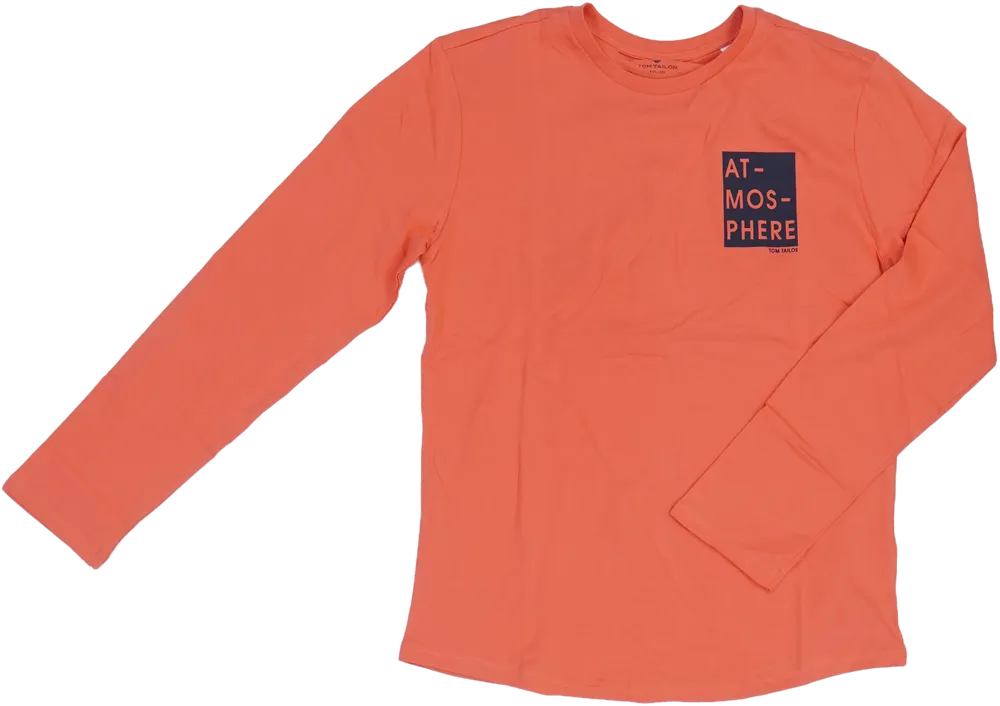 Piros Tom Tailor Póló EU 164 / UK 14 év / US 14 év/XL