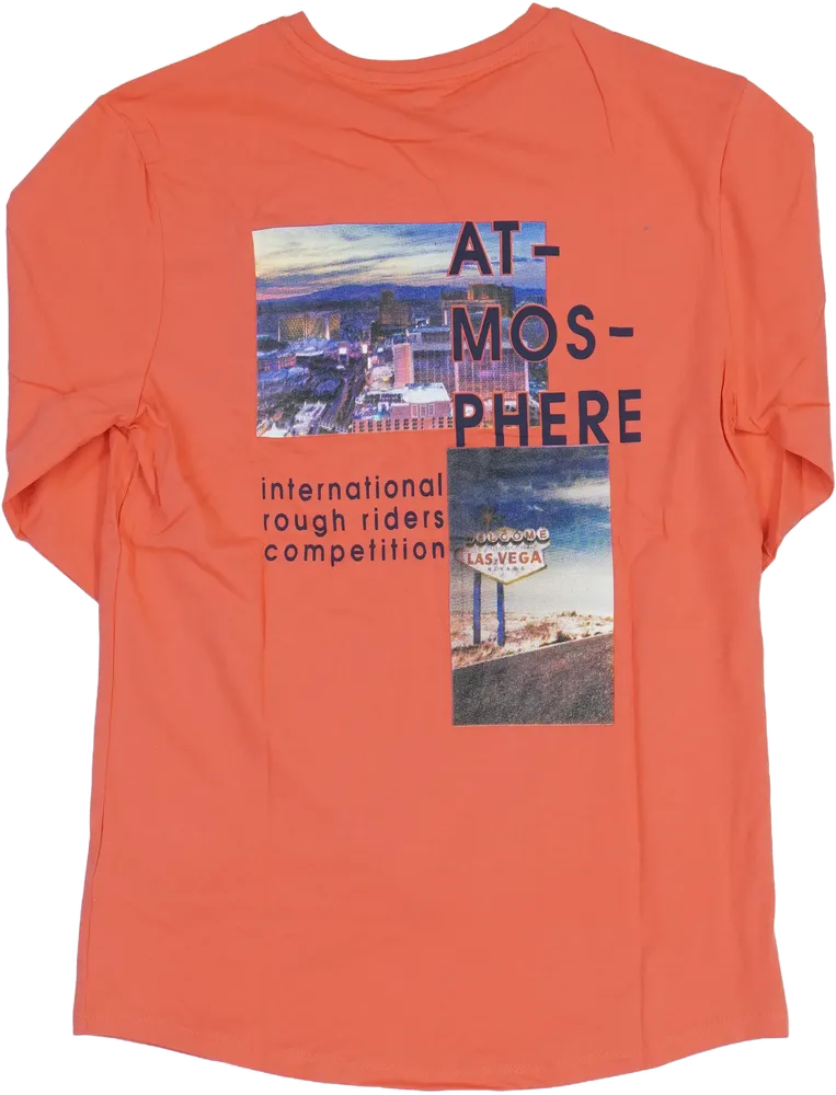 Piros Tom Tailor Póló EU 176 / UK 16 év / US XL