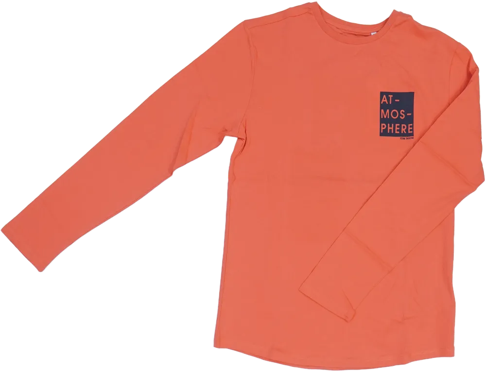 Piros Tom Tailor Póló EU 176 / UK 16 év / US XL