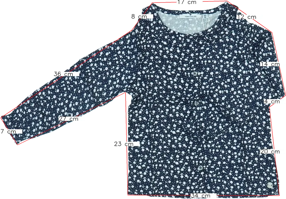 Fekete Tom Tailor Blúz EU 110 / UK 5 év / US 5 év/XS