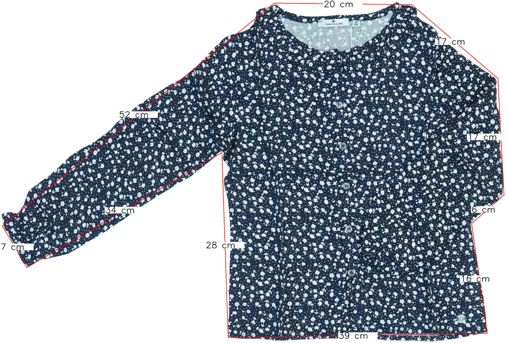 Fekete Tom Tailor Blúz EU 134 / UK 9 év / US 9 év/L