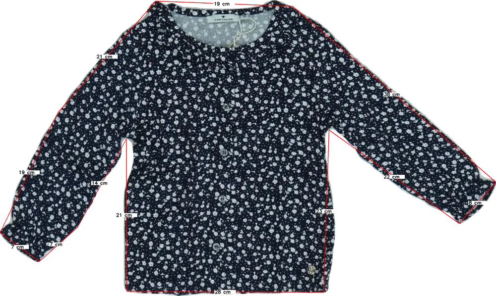 Kék Tom Tailor Blúz EU 98 / UK 3 év / US 3T
