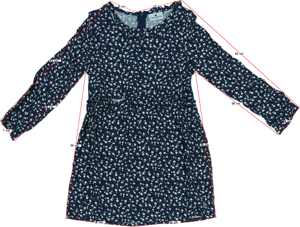 Kék Tom Tailor Ruha EU 110 / UK 5 év / US 5 év/XS