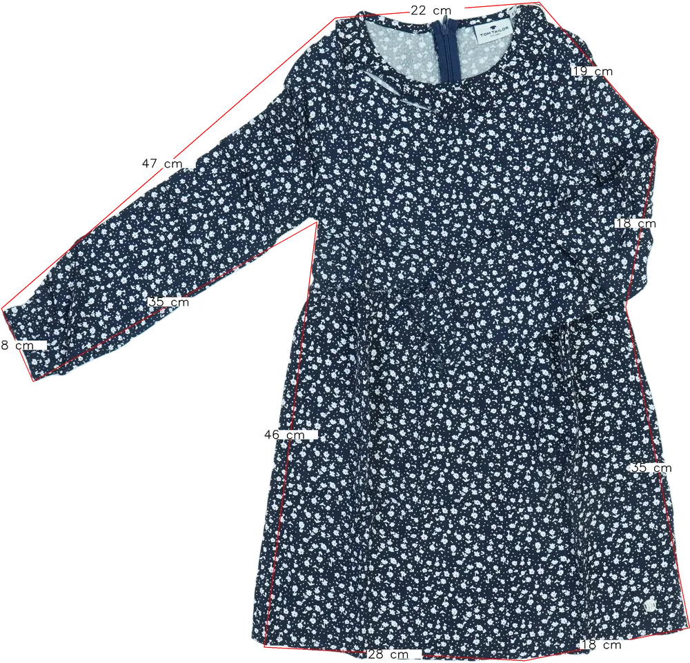 Fekete Tom Tailor Ruha EU 134 / UK 9 év / US 9 év/L