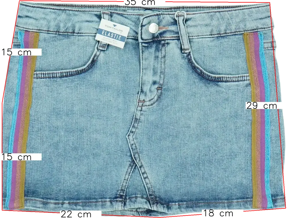 Kék Tom Tailor Szoknya EU 140 / UK 10 év / US 10 év/L