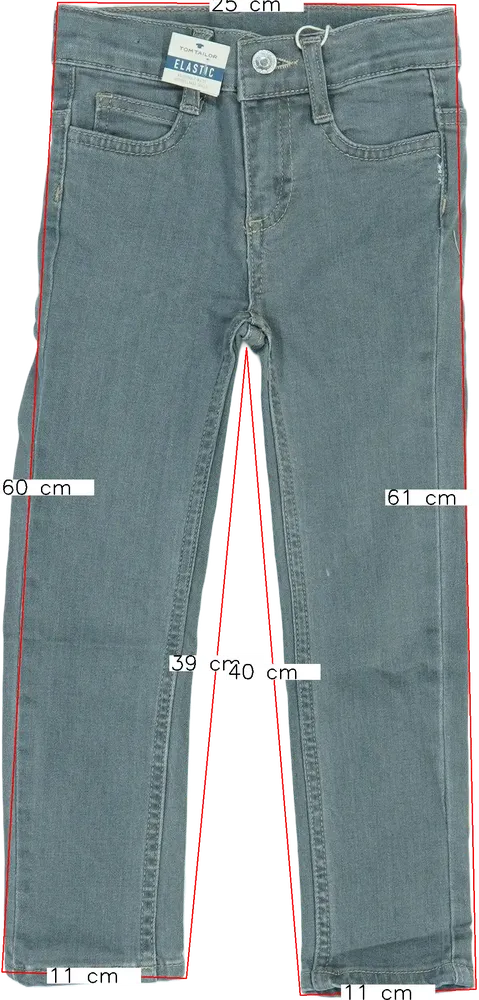 Szürke Tom Tailor Farmernadrág EU 104 / UK 4 év / US 4T/XS