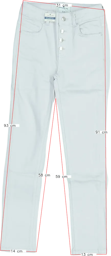 Rózsaszín Tom Tailor Farmernadrág EU 152 / UK 12 év / US 12 év/L