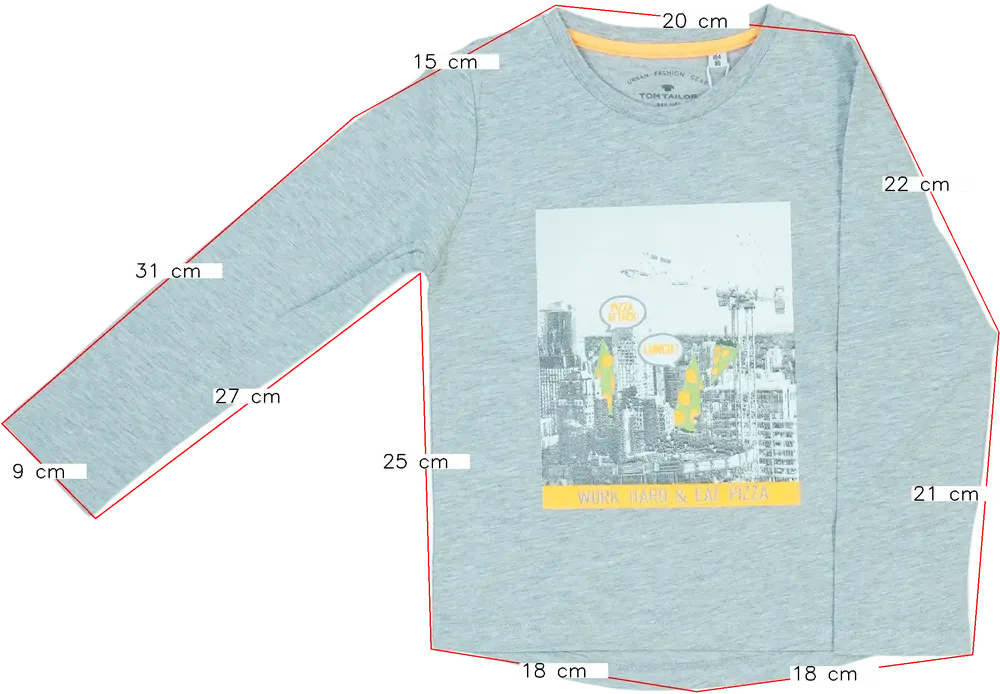 Szürke Benetton Hosszú ujjú felső EU 110 / UK 5 év / US 5 év/XS