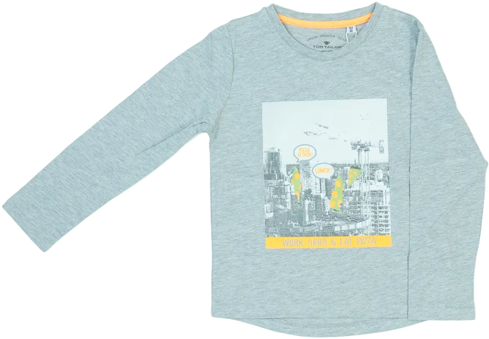 Szürke Benetton Hosszú ujjú felső EU 110 / UK 5 év / US 5 év/XS