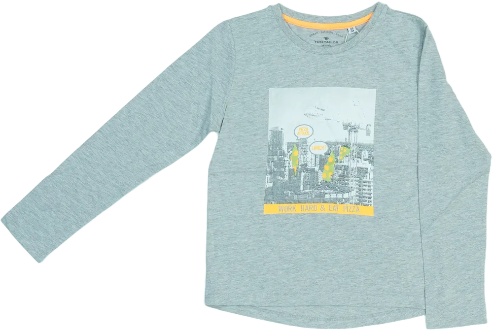 Szürke Benetton Hosszú ujjú felső EU 134 / UK 9 év / US 9 év/L