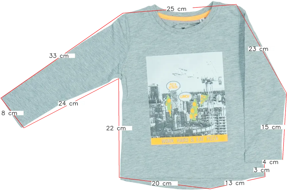 Szürke Benetton Hosszú ujjú felső EU 98 / UK 3 év / US 3T