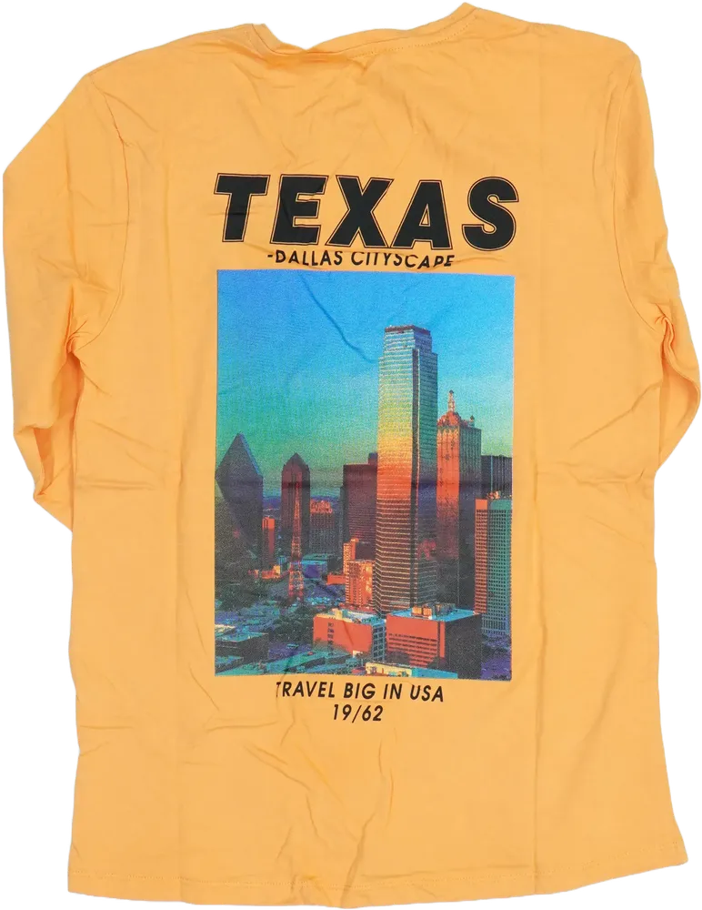 Sárga (narancs) Benetton Hosszú ujjú felső EU 164 / UK 14 év / US 14 év/XL