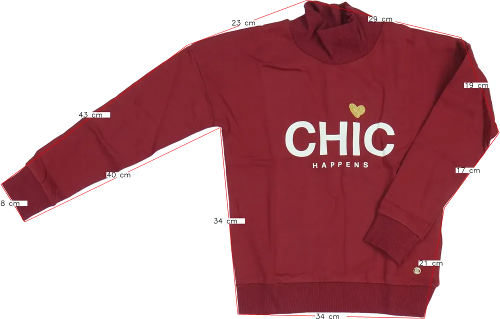 Bordó Tom Tailor Pulóver EU 152 / UK 12 év / US 12 év/L