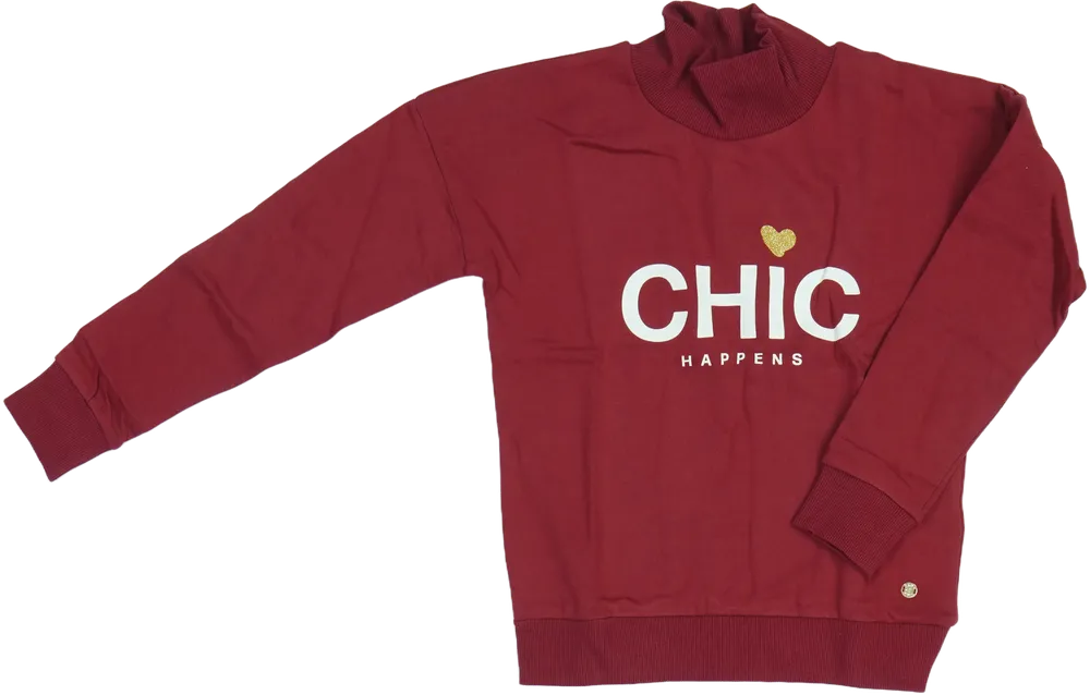 Bordó Tom Tailor Pulóver EU 152 / UK 12 év / US 12 év/L