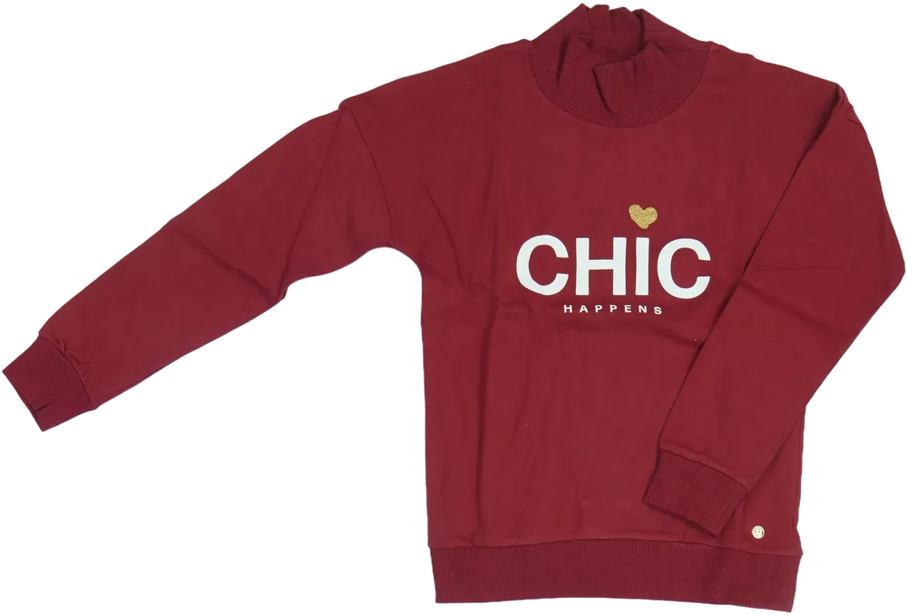 Bordó Tom Tailor Pulóver EU 164 / UK 14 év / US 14 év/XL